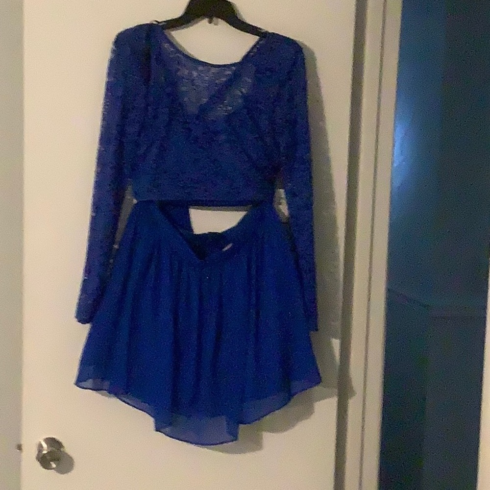 B.Smart 2 piece skirt and crop top.